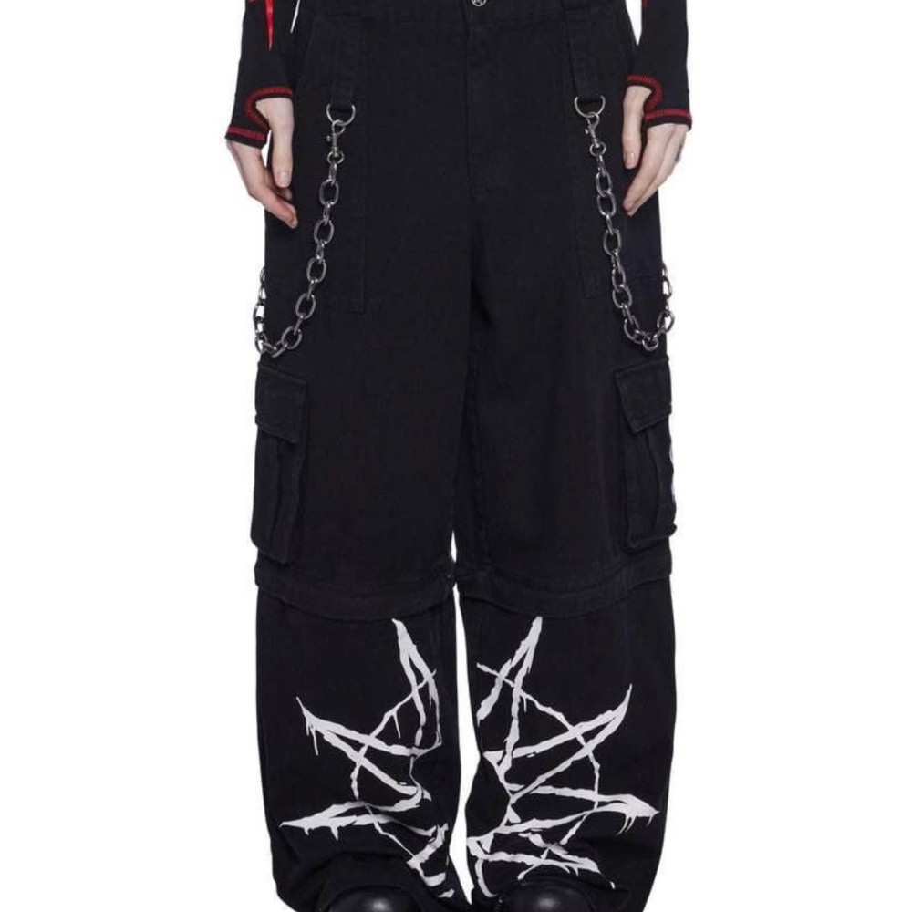 SLIPKNOT X DKILL BAGGY JEAN: SHORT WITH CHAINS